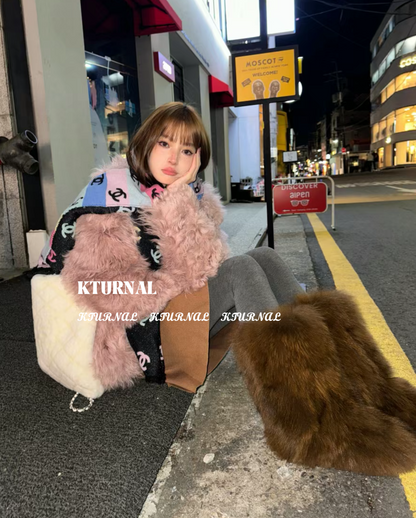 Relaxed Alpaca Faux Fur Coat