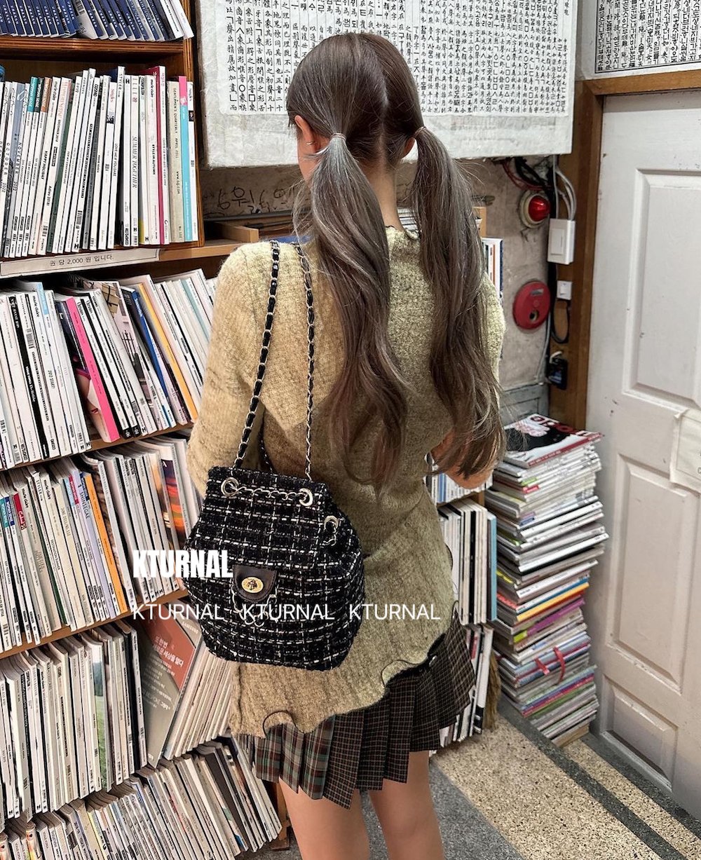 23FW Autumn "Seoul High School Lucal" Plaid Pleated Skirt with Shorts - Kturnal