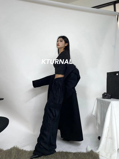 23FW Commanding Slimming Wide-Leg Trousers - Kturnal