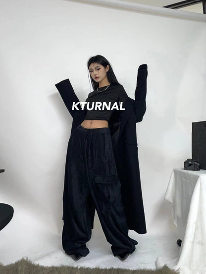 23FW Commanding Slimming Wide-Leg Trousers - Kturnal