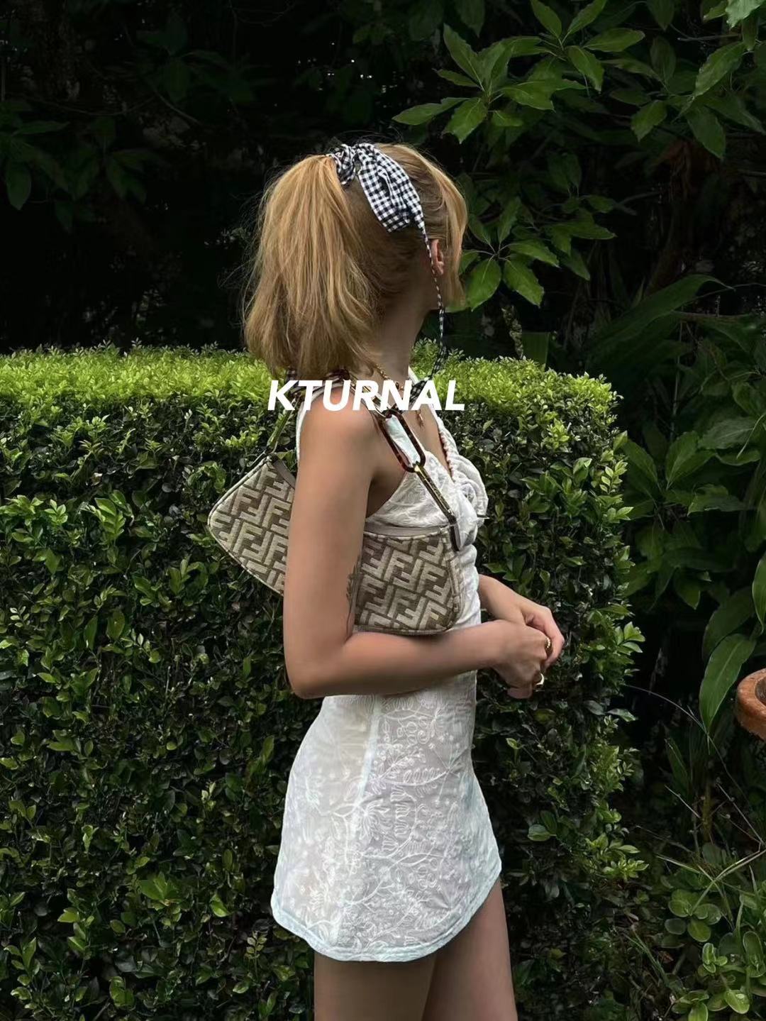 23SS French Sweet Slim Fit Girl's Unique Dress - Kturnal