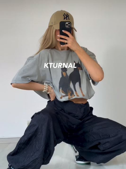 23SS Retro Spice Girl Printed Tee - Kturnal