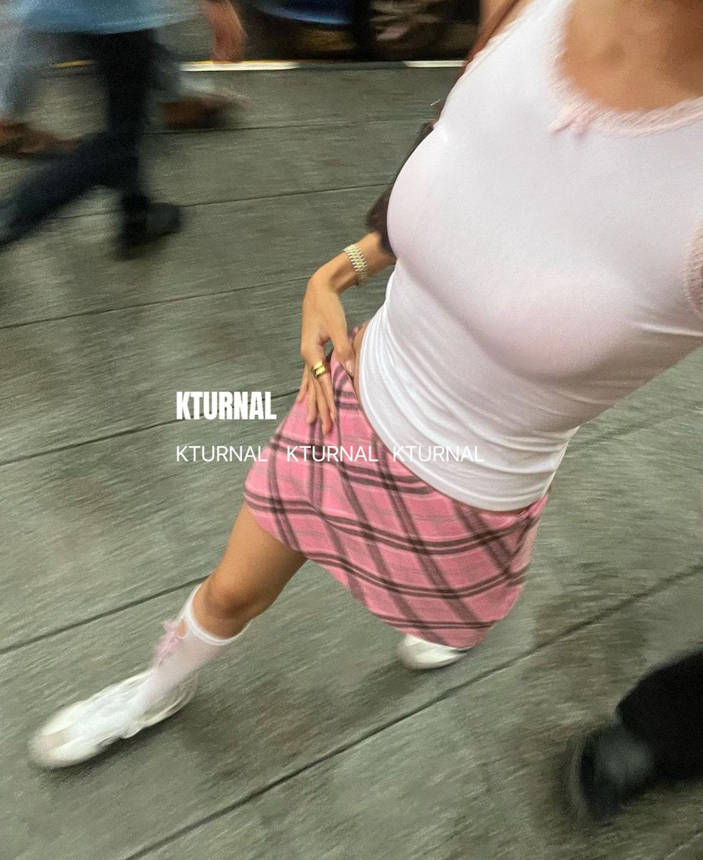 Blackpink American College Style Plaid Mini Skirt - Kturnal